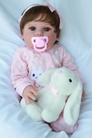 Boneka Bayi Reborn Grosir 55cm 22 Inch, Boneka Realistis Silikon Vinyl, Bayi Perempuan Baru Lahir, Boneka Kustom Realistis