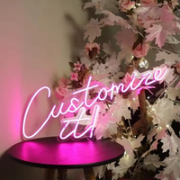 Halo, Lampu Neon LED Dekoratif Cantik untuk Dekorasi Rumah, Lampu Neon Custom