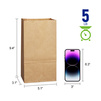 Sac en papier kraft Agile Supply 100 pièces/paquet Livraison rapide pour les reapprovisionnements fréquents Certifié écologique DDP