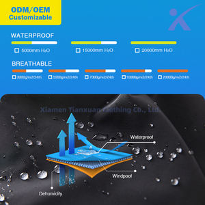 Sailing Jacket &amp; Bib Pants Waterproof Breathable Coast Jacket Rain <strong>Suit</strong> Fishing for Men Women - Product Image 3