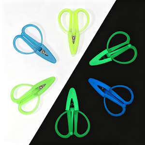 Ciseaux de précision MEIDA Glow Dark Mini Snips, acier inoxydable lumineux, manche carré, durables, écologiques, 12 cm, petits ciseaux de coupe pour travaux manuels - Product Image 1