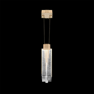 Lustre suspendu de luxe haut de gamme pour villa, salon, salle de banquet, art raffiné, Arpeggio 4,5"W, carré, or doux - Product Image 1