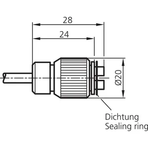 WRB110SQ-90-10-0.6 Glass fiber optics <b>diffuse</b> sensor Optical sensor for industrial use - Product Image 3