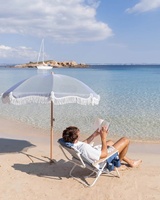 Chaise de plage pliante réglable extérieure de haute qualité chaise de Camping en aluminium avec main courante en bois confortable