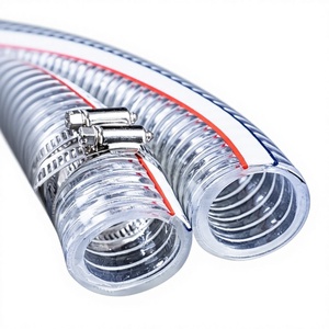 Modèle épaissi de 25 <span class=keywords><strong>mm</strong></span> en PVC renforcé de fil d'<span class=keywords><strong>acier</strong></span>, transparent, résistant à l'huile, au gel et aux hautes températures - Product Image 1