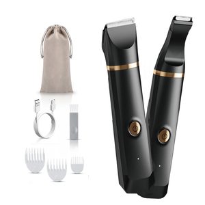 Recortador de barba inalámbrico 2 en 1 para hombres, para el cuerpo <span class=keywords><strong>Afeitadora</strong></span> eléctrica, impermeable, recargable, con bolas, venta al por mayor - Product Image 1