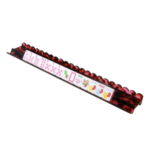 Support en acrylique rose tortue de 20 pouces pour 14 tuiles de mahjong, support de règle de mahjong portable avec gravure de LOGO - Product Image 1