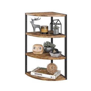 Estantes flotantes de esquina para consola de juegos, estante de pared de madera Vintage de 60x30x30cm - Product Image 4