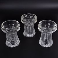 Bol à fumée en verre de haute qualité, en Silicone, tête de narguilé, accessoires de chicha, bol en cristal en gros