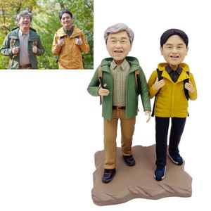 Figuras Personalizadas de Bobblehead, Pareja Feliz, Bobblehead de Tres Personas - Product Image 3