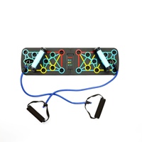 Tabla de Flexiones para Ejercicio en Casa, Soporte Plegable para Abdominales, Uso Interior/Exterior, Equipo de Fitness Ligero de Plástico