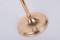 Ensemble de 3 supports de fleurs en métal doré pour bar et restaurant pour décorations de table de mariage Usage domestique Artisanat de fleurs