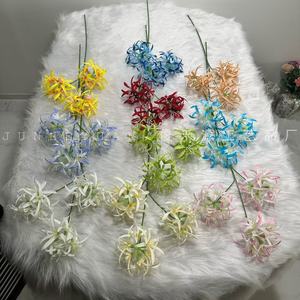 Arreglo floral de una sola rama de lirio araña artificial Junheyuan para decoración de bodas, hogar y accesorios de fotografía. - Product Image 4