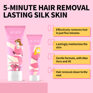 Etiqueta privada Aloe Vera olor mujeres hombres pelo <span class=keywords><strong>Facial</strong></span> cuerpo inhibidor depilatorio removedor Crema para eliminación - Product Image 2
