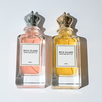 Flacon de parfum personnalisé, flacon de parfum arabe, 85 ml, flacons de parfum en verre vides en vrac avec boîte