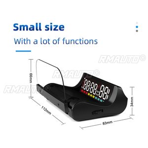 HUD OBD2 con Luz Ambiental Colorida, Función de Alarma, Herramienta de Conducción, Pantalla Plegable, Funciones de Alarma, Accesorios para Automóviles - Product Image 6