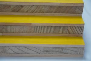 Impermeabile E0 eco-friendly pino 3 strati di colore giallo pannello di chiusura in legno compensato di pino per cassaforma di costruzione - Product Image 4