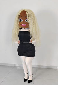 Funtoys di alta qualità personalizzabile capelli ricci donna Sexy grasso donne mascotte Costume da signora vestito personaggio dei cartoni animati per eventi - Product Image 5