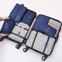 Ensemble de 8 cubes de rangement pour voyage, organiseur de voyage pour vêtements, chaussures, sous-vêtements