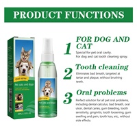 USMILEPET Spray buccal liquide écologique en plastique pour chiens – Hygiène buccale et haleine fraîche – Nettoyant buccal