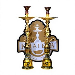 Juego de Shisha Egipcio Tradicional de Oro Premium de 85 cm - Marca Khateeb (Modelo: A1125) - Product Image 3