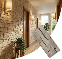 Panneaux muraux extérieurs en granit artificiel PU de luxe moderne, légers, imperméables, durables, écologiques, design en grandes dalles