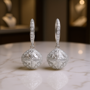 Pendientes Cuadrados de Circonia Cúbica para Mujer, Joyería Geométrica de Moda - Product Image 2