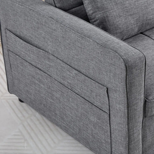 Divano <span class=keywords><strong>Letto</strong></span> Huichen Home Personalizzato Grigio Scuro <span class=keywords><strong>Singolo</strong></span> Doppio a 2 Posti Estraibile e Pieghevole <span class=keywords><strong>per</strong></span> Soggiorno - Product Image 4