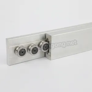 Dual axis SGR25 aluminum linear motion rail with SGB25UU-4 four rollers linear guides bearing