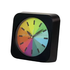 New Design Promotion Cheap Colorful Face Rainbow Alarm Clock