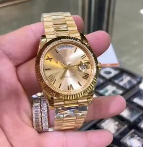 Reloj Mecánico Personalizado de Oro Real de 18K con Movimiento 3255 de 40 mm, Luminoso, Resistente al Agua y con Peso - Product Image 4