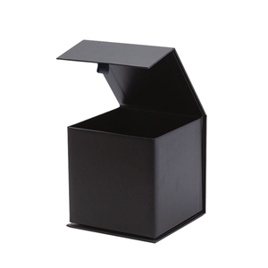 Biểu Tượng Tùy Chỉnh Sang Trọng Ưa Thích Màu Đen Cứng Nhắc Tông Bộ Quà Tặng Nến Lọ Với Nắp Và Hộp Bao Bì Nến Hộp - Product Image 2