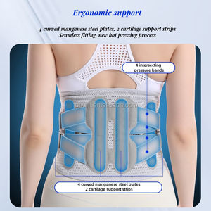 Venta al por mayor de fábrica, Protector <span class=keywords><strong>Lumbar</strong></span> ajustable de neopreno, soporte de cintura, seguridad para Fitness, equipo de espalda baja para prevenir el dolor de columna - Product Image 4