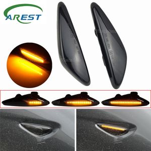 2 uds. De luces LED dinámicas de señal de giro de coche para <span class=keywords><strong>Mazda</strong></span> 5 CW 6 GH ND, luces de posición lateral de coche para <span class=keywords><strong>Fiat</strong></span> <span class=keywords><strong>124</strong></span> Spider Abarth - Product Image 2