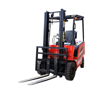 Carrello elevatore elettrico a quattro ruote controbilanciato da 2 tonnellate del produttore con piccolo Ride-On idraulico - Product Image 3