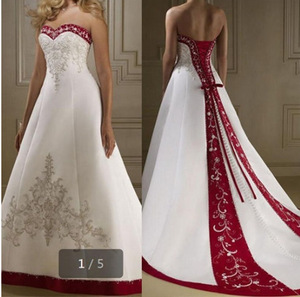 <span class=keywords><strong>Sati</strong></span> abito da sposa Novias Con Detalles Y Vestidos En rosso - Product Image 2