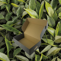 Boîte d'expédition postale rigide personnalisée en carton ondulé, robuste, épaisseur 3 mm, écologique, biodégradable, avec vernis UV sélectif brillant, pour cadeaux et fourrures
