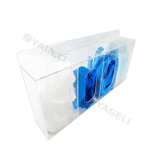 Moderno Dispensador de Guantes Desechables de Acrílico Transparente con 4 Compartimentos, Personalizable de Fábrica, Independiente, Fácil de Montar, Lavable para Interiores - Product Image 5
