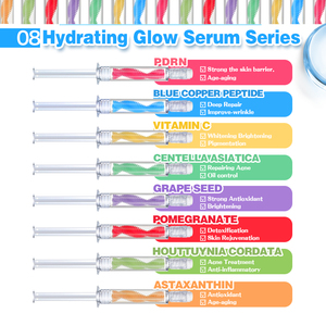 Set Siero Idratante Illuminante Professionale B con PDRN, Vitamina C, Peptidi di Rame Blu, Essenza Viso Anti-Età e Anti-Rughe, Riparazione Barriera Cutanea - Product Image 3