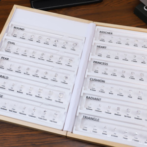 Weiße Zirkon steine Diagramm Größen satz 11 Typen Edelstein form Edelstein Diamant Größen tabelle Größen vorlage - Product Image 4