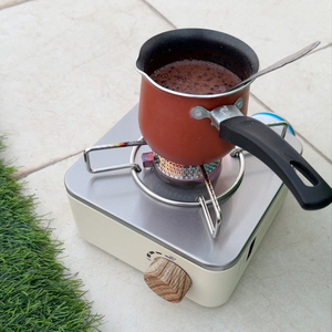 Réchaud à gaz compact en acier pour extérieur, sans briquet, léger et portable pour le <span class=keywords><strong>camping</strong></span>, la cuisson et l'ébullition de l'eau - Product Image 6