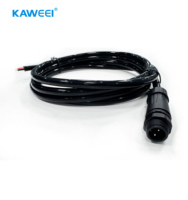 Câble d'extension personnalisé pour connecteur aéronautique M12 à 4 broches, avec terminaux JST PH/XH, indice de protection IP67/IP68, 300V AC/60V DC pour appareils électroniques