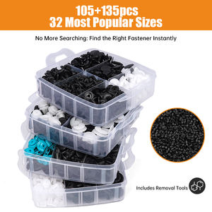 क्यूई QGZ-829 नई पा/पोम 1101 पीसी कार बोननेट और बम्पर प्रतिस्थापन ट्रिम क्लिप सार्वभौमिक प्लास्टिक फास्टनरों किट 6 महीने की वारंटी - Product Image 2