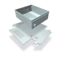 Boîtier métallique électronique personnalisé OEM avec revêtement en poudre, fabrication de tôles métalliques