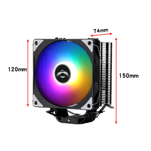 QiuzAim Lga2011v3 Desktop <span class=keywords><strong>PC</strong></span> Ventilador De Refrigeração Com AM5 6 Tubulações De Calor 120 milímetros Estática RGB Dissipador Torre X79 Radiador para AM4 E5 2011 X99 - Product Image 6