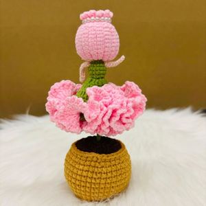 Maceta Decorativa de Ganchillo Hecha a Mano de Alta Calidad con Forma de Carnation Fairy para Navidad, Halloween, Graduación, Día de la Madre - Product Image 3