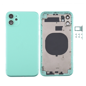 Compatibile all'ingrosso per <span class=keywords><strong>iPhone</strong></span> <span class=keywords><strong>11</strong></span> piccoli componenti preinstallati barra centrale telaio di ricambio posteriore custodia in vetro - Product Image 4