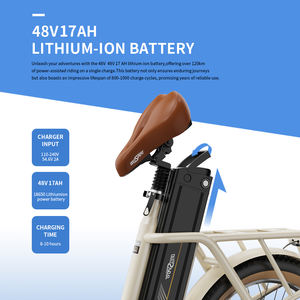 จักรยานไฟฟ้าพับได้ ONESPORT รุ่น OT16-2 ทำจากอะลูมิเนียม กำลังไฟ 250 วัตต์ 48 โวลต์ ความเร็ว 25 กม./ชม. จักรยานไฟฟ้าไฮบริดสำหรับผู้ใหญ่ - Product Image 4