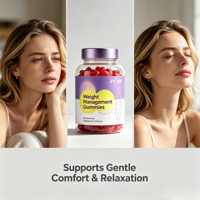 Gummies SYC BIO sans sucre pour la gestion du poids, 60 unités, avec mélatonine et L-théanine pour le soutien du sommeil, santé quotidienne, sachet portable