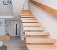 Holztreppe Klasse schwimmende Treppen Hartholz stufen Design Holz Treppenstufen für schwimmende Treppen